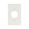 Eaton Single Receptacle Wallplate, 1-Gang, 1.406" Cutout, Nylon, White, Standard Size | 5131W-BOX