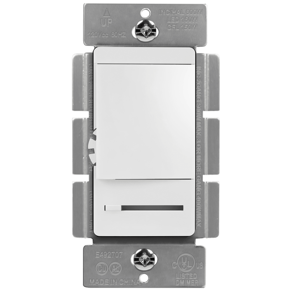 150W Single-Pole 3-Way Decorator Dimmer Switch | 120V | White