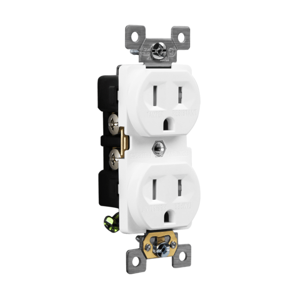 15 Amp Duplex Receptacle | Tamper Resistant | 125V | Industrial Grade