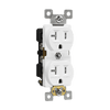 20 Amp Duplex Receptacle | Tamper Resistant | 125V | 5-20R | White