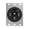 50Amp Flush Mount Receptacle | 125/250VAC | 14-50R | EV Charger | Weather Resistant | Industrial Grade
