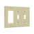 3 Gang Combo Wall Plate | 2 Toggle/Decorator | Residential Grade