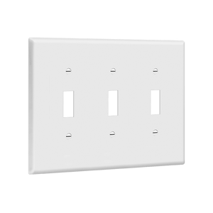 3-Gang Toggle Switch Wall Plate | Mid-Size | Residential Grade
