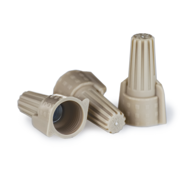 500 Tan Wire Connectors Winged UL Listed