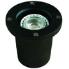 Lensed Well Light in Aluminum, Composite, and Natural Brass with Black & Brass Finishes, 12V MR-16 In-Ground Outdoor Fixture