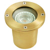 Lensed Well Light in Aluminum, Composite, and Natural Brass with Black & Brass Finishes, 12V MR-16 In-Ground Outdoor Fixture