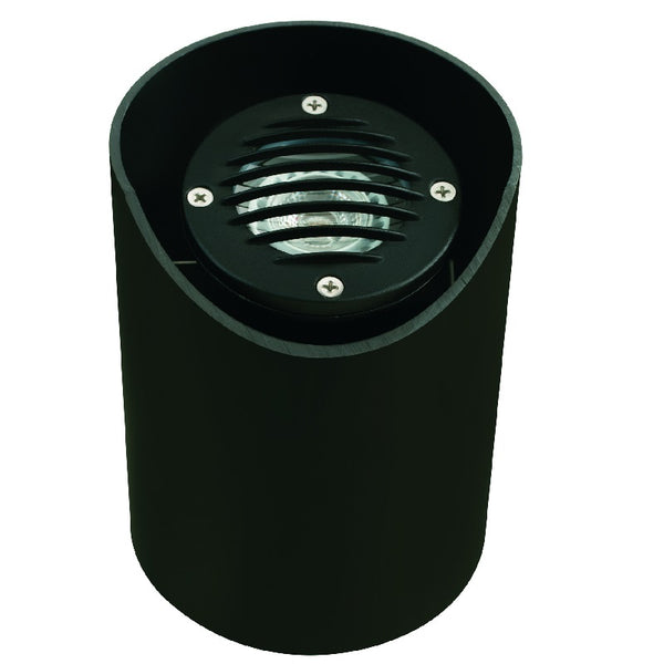 Adjustable Louvered Well Light | 12V MR-16 | Black & Brass Finishes