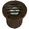 Adjustable Louvered Well Light in Composite with Black & Bronze Finishes, Outdoor In-Ground MR-16 Fixture with Glare Control