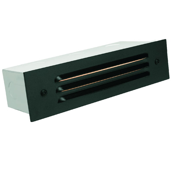 3 Louver Aluminum Brick Step Light | 12V SC Bayonet | Multiple Finishes