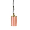 Copper Hanging Light 3.5in H, Raw Copper finish, MR-16 socket, clear tempered glass, adjustable 5-ft hanging chain for outdoor lighting.