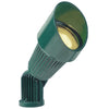 Economy Bullet Spot Light, Aluminum & Composite, MR-16 compatible, Black/Bronze/Green/White/Verde Green finishes, with ground spike.