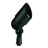Aluminum Bullet Spot Light with 360° rotatable shroud, MR-16 compatible, available in Black, Bronze, Granite, White, and Rust finishes for outdoor landscape lighting.