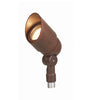 Aluminum Bullet Spot Light with 360° rotatable shroud, MR-16 compatible, available in Black, Bronze, Granite, White, and Rust finishes for outdoor landscape lighting.