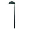 Mini Dome Path Light in black aluminum finish with SCB bayonet socket, 12V, prewired with direct burial cord.