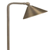 Adjustable Cone Path Light in solid brass with Antique Bronze finish, featuring a 5.5-inch shade and adjustable knuckle, SCB LED compatible, for landscape lighting.