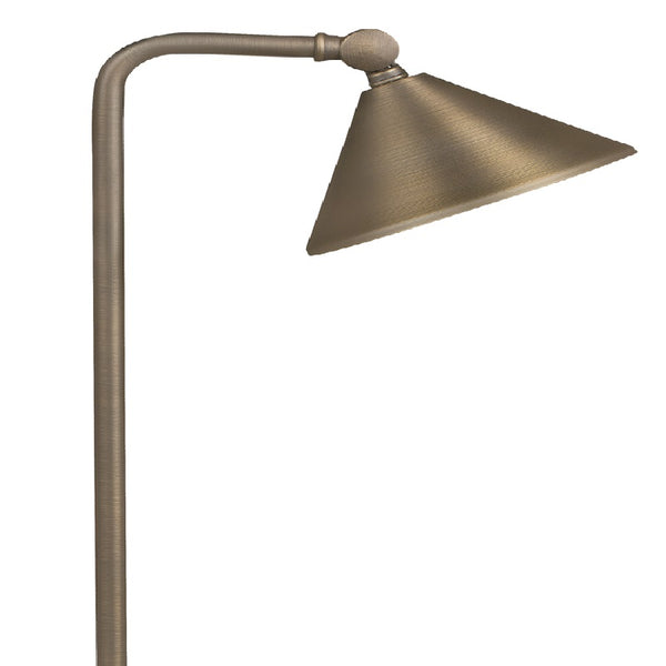 Adjustable Cone Path Light – Brass | 12V SCB LED Compatible
