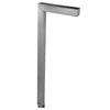 L-Shaped Modern Path Light in solid brass, 18-inch design, multiple finishes, LED only, for modern landscape lighting.