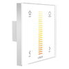 Large white wall-mount controller for high-output LED rope lights, featuring white-tuning adjustment knob and modern design, compatible with 24V Ribbon Lighting Series.