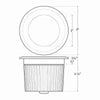 3W LED in-ground light, 12-24V AC/DC, 3000K warm white, die-cast aluminum housing, IP67 waterproof, traffic-rated, optical flat PC lens, 30° beam angle, CRI ≥ 90, 320 lumens, integrated LED, 4-inch PVC sleeve with knockouts, suitable for wet locations