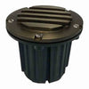 5W LED well light with directional MR16 lamp, 12V AC/DC, 3000K warm white, 400 lumens, solid brass cover with antique bronze finish, fiberglass housing, flat tempered glass lens, 36° beam angle, IP67 waterproof, suitable for wet locations
