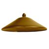 Aluminum Path Light Cap Model 21 in Oil-Rubbed Bronze finish, modern design, compatible with 1/2-inch threaded stem, for landscape and garden lighting, suitable for wet locations.