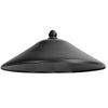 Aluminum Path Light Cap Model 21 in Oil-Rubbed Bronze finish, modern design, compatible with 1/2-inch threaded stem, for landscape and garden lighting, suitable for wet locations.