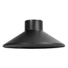 Aluminum Path Light Cap Model 22 from the LandScape Series featuring durable die-cast aluminum construction in Oil-Rubbed Bronze, Black, or Antique Brass finish, designed for outdoor pathway, garden, and driveway lighting with 1/2-inch threaded stem compatibility.
