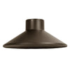 Aluminum Path Light Cap Model 22 from the LandScape Series featuring durable die-cast aluminum construction in Oil-Rubbed Bronze, Black, or Antique Brass finish, designed for outdoor pathway, garden, and driveway lighting with 1/2-inch threaded stem compatibility.
