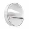 4-inch LED step light with cast solid brass housing in antique bronze or stainless steel finish, glass lens, 3W LED JC G4 bi-pin lamp, 200 lumens output, 80° beam angle, 3000K warm white light, 12V AC/DC operation, and IP67 waterproof rating.