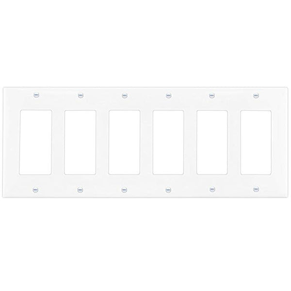 6-Gang Decorator Wall Plate | Mid-Size