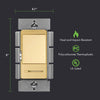 150W Single-Pole 3-Way Decorator Dimmer Switch | Elite Series | 120V