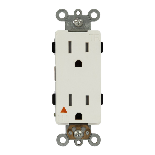 15A Decorator Receptacle | Isolated | 125V | Tamper Resistant | Industrial Grade