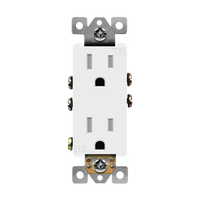 15 Amp Decorator Receptacle | Tamper Resistant | 125V | Residential Grade - Available at Electrical Marketplace