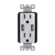 Elite Series Dual USB Charger with 15A Tamper-Resistant Receptacles