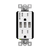 Triple USB Charger 5.8A with 15A Tamper-Resistant Duplex Receptacles