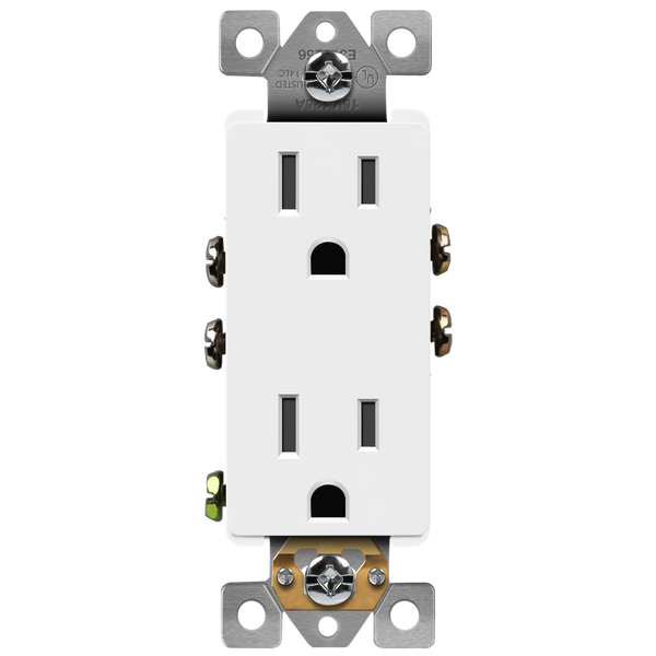 15 Amp Decorator Receptacle | 125V | Residential Grade