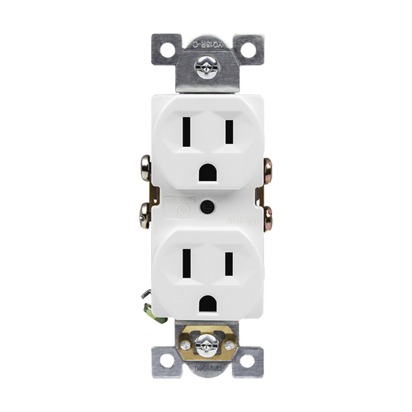 15 Amp Duplex Receptacle | 125V | 5-15R | Commercial Grade