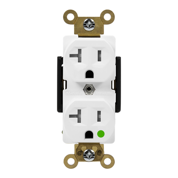 20 Amp Duplex Receptacle | 125V | Hospital Grade