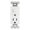15 Amp Combo Receptacle | Tamper Resistant | Switch/Single | 120V | Commercial Grade