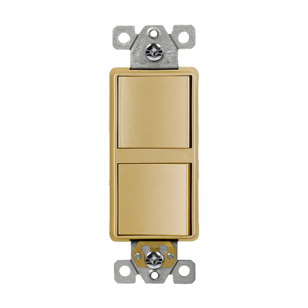 Elite Series Dual Rocker Switches, Single Pole