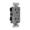 20 Amp Decorator Receptacle | Tamper Resistant | 125V | Industrial Grade