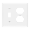 2-Gang Combo Wall Plate | Toggle/Duplex | Residential Grade