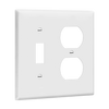 2-Gang Combo Wall Plate | Toggle/Duplex | Residential Grade