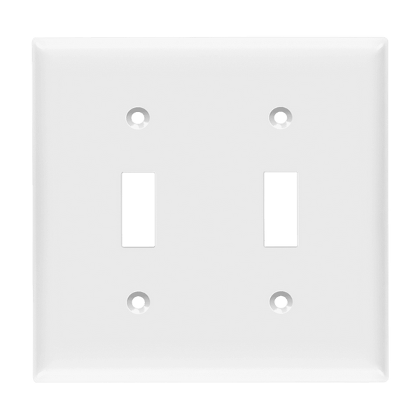 2-Gang Toggle Switch Wall Plate | Residential Grade