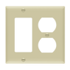 2-Gang Combo Wall Plate | Decorator/Duplex | Residential Grade