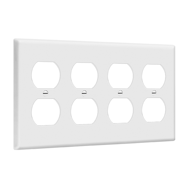 4-Gang Duplex Wall Plate | Residential Grade
