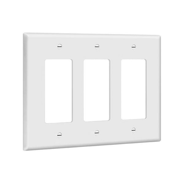 3-Gang Decorator Wall Plate | Mid Size