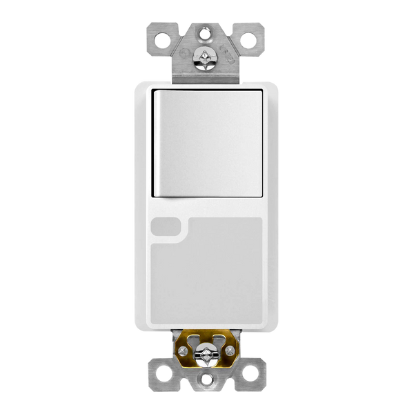 15 Amp 1-Gang Single-Pole Decorator Switch | Daylight Sensor Automatically | 120/277V