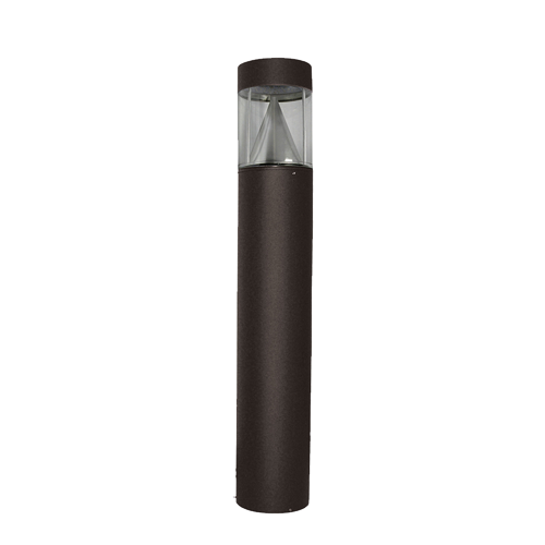 EasyLED Flat Top Bollard with LED Cone Reflector - Wide Beam Spread