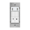 Dual-Load Humidity Sensor and 180° PIR Motion Sensor Wall Switch, Neutral Wire Required, Single Pole